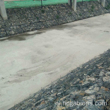 Grijze PVC gecoate gegalvaniseerde dubbele twist gabion box